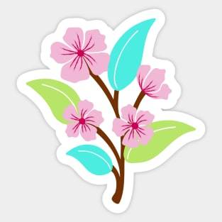 Boho pink flower Sticker